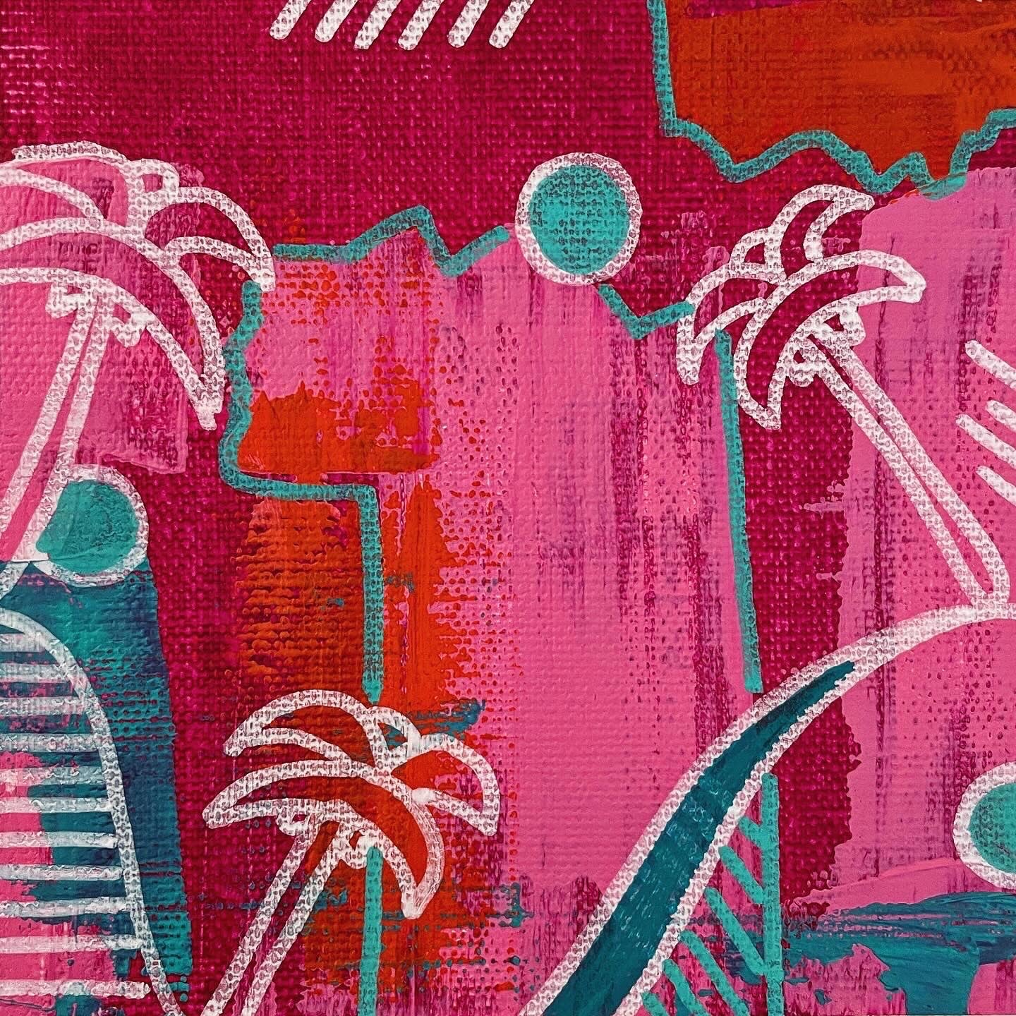 PALMTREES 1 | 20x20cm | framed